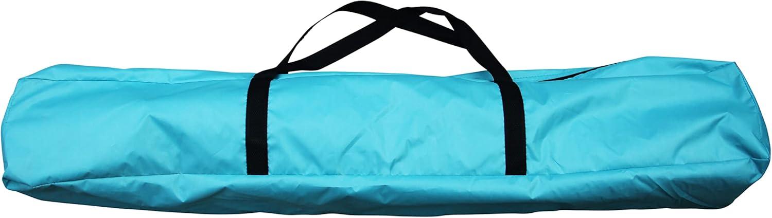 Bliss Hammocks Pop-up Collapsible Beach Tent with Carry Bag, Wind Resistant - Teal & Orange