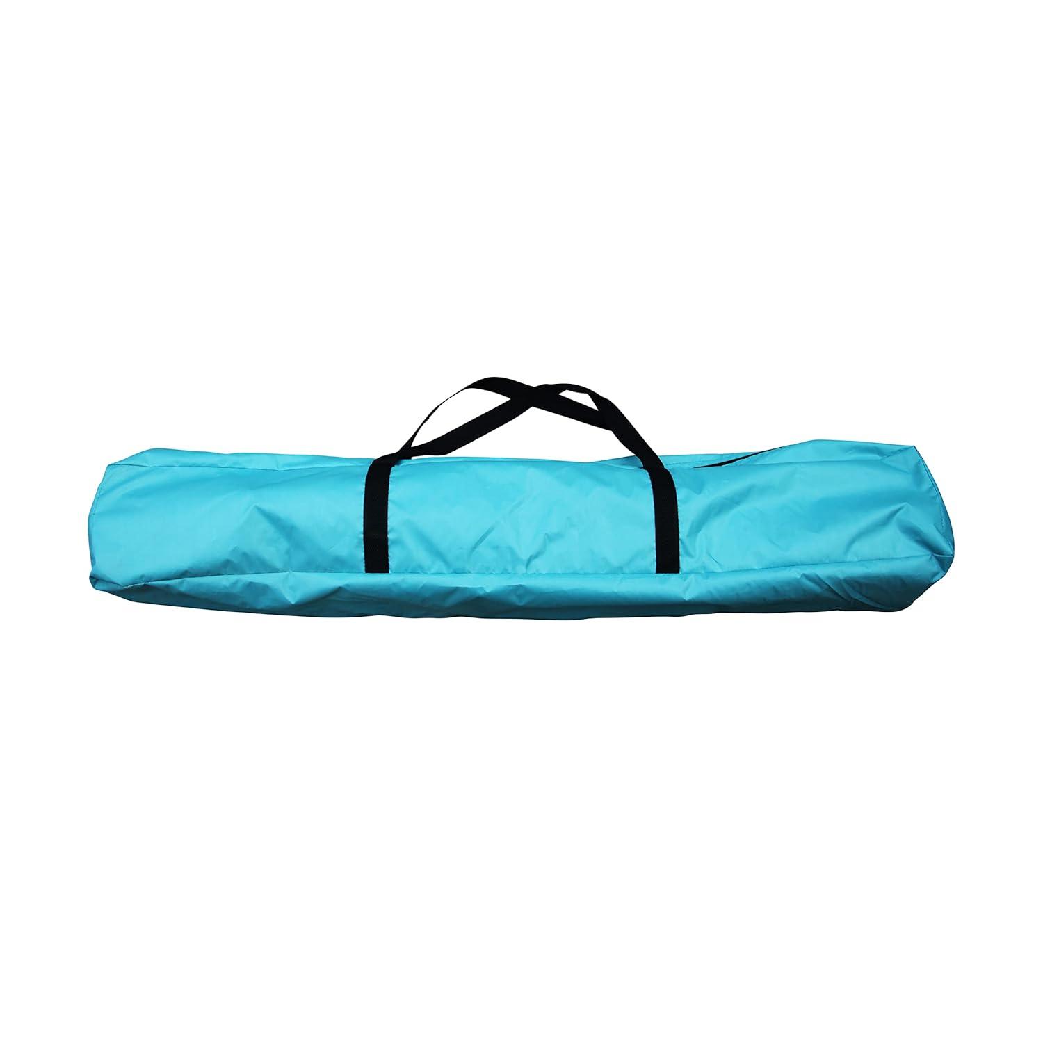 Bliss Hammocks Pop-up Collapsible Beach Tent with Carry Bag, Wind Resistant - Teal & Orange