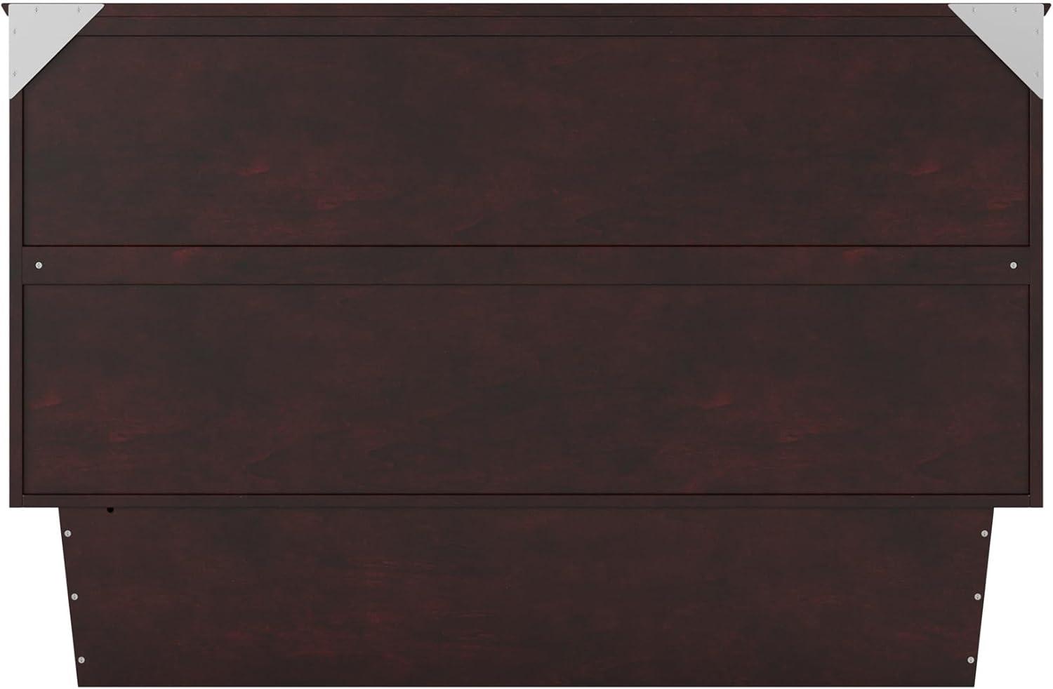 Queen Monroe Murphy Bed Chest with Memory Foam Mattress - AFI