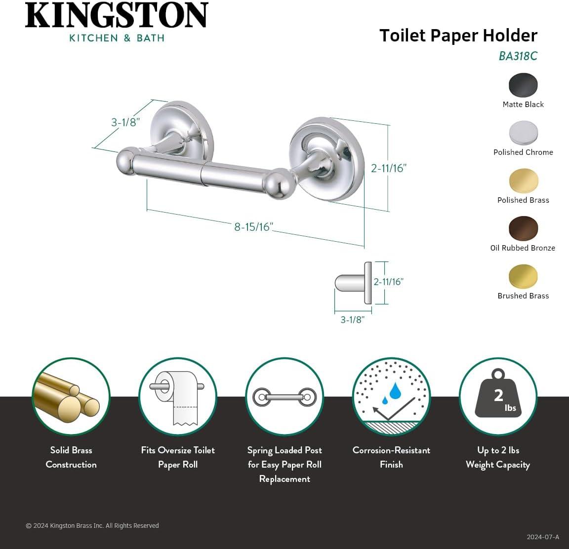 Kingston Brass Classic Toilet Paper Holder