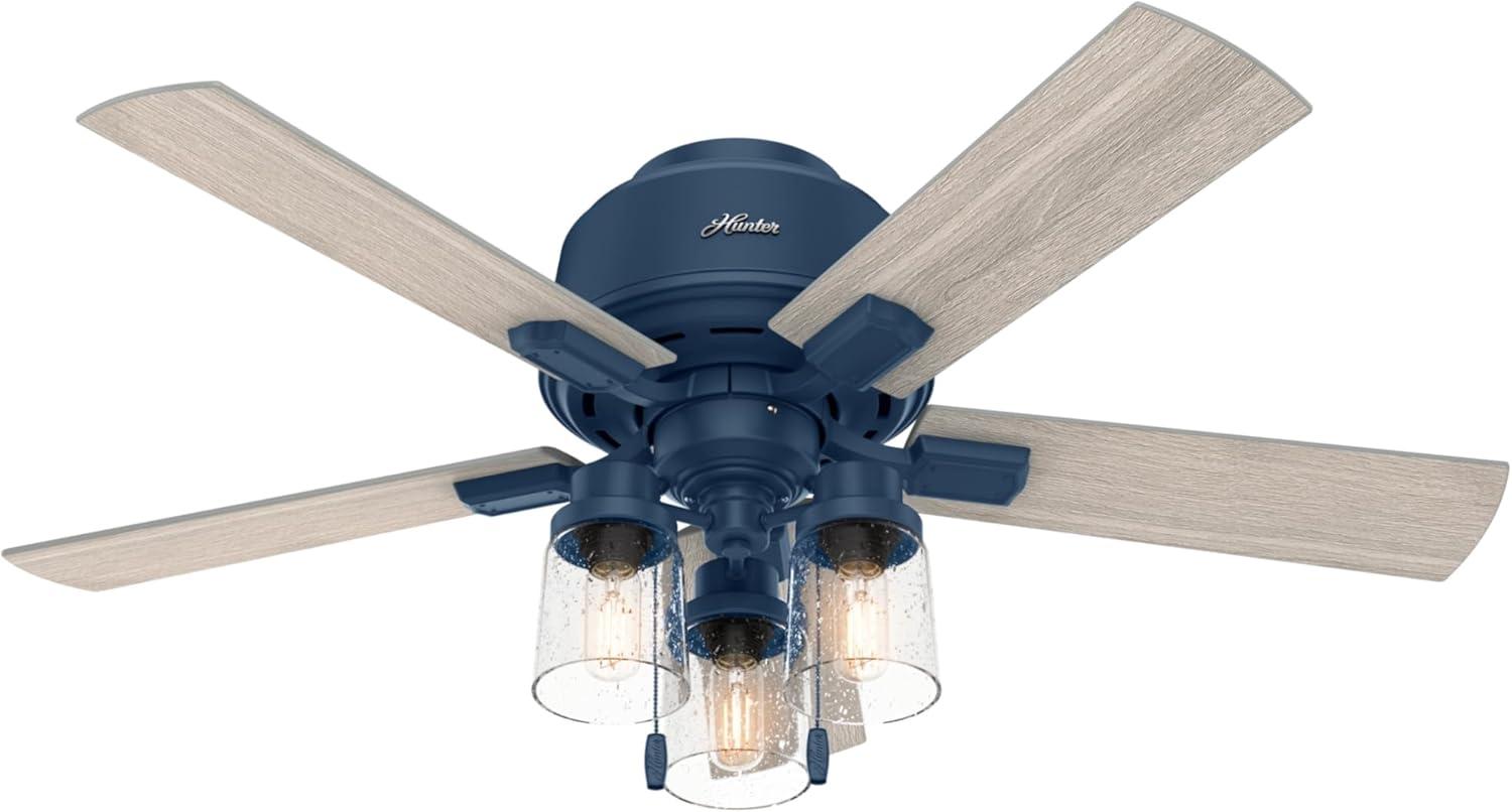 44" Hartland 5 - Blade Standard Ceiling Fan with Pull Chain and Light Kit Included