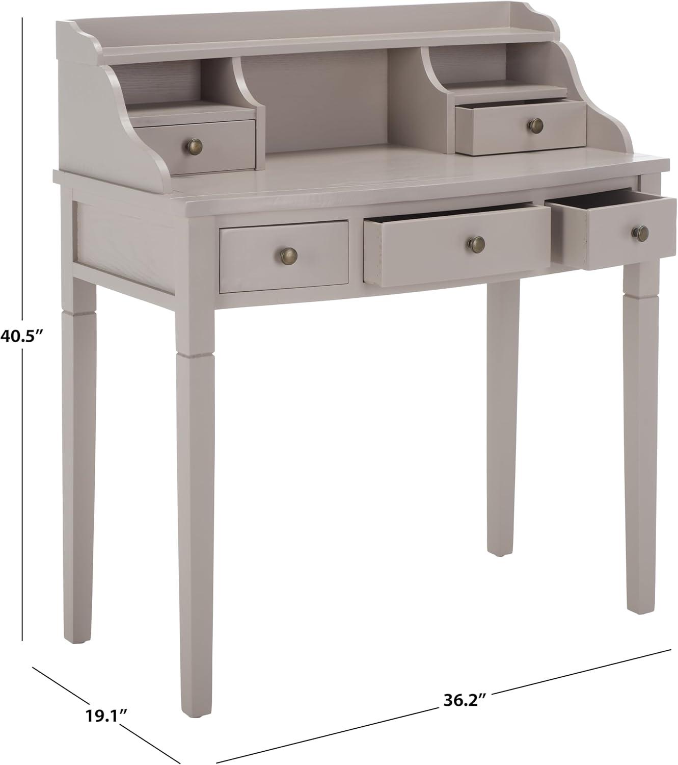 Landon Writing Desk - Quartz Grey - Safavieh