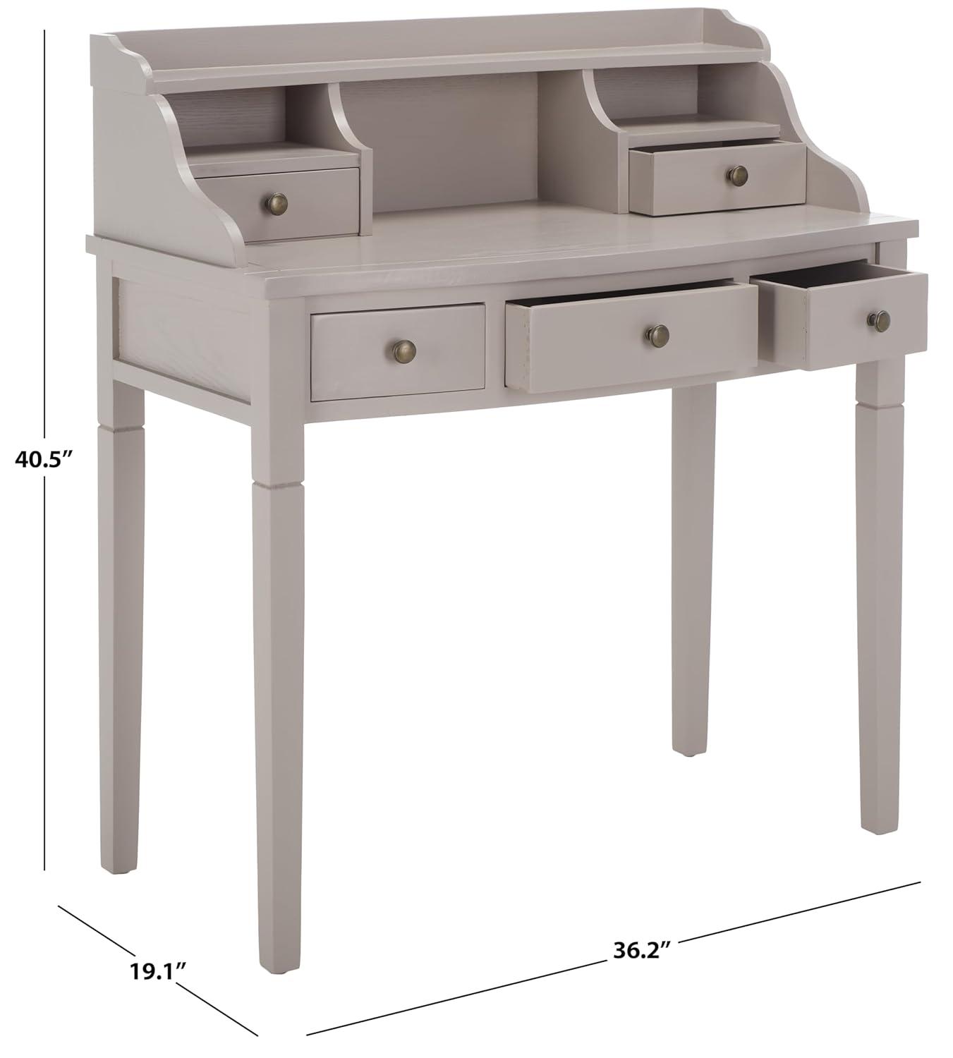 Landon Writing Desk - Quartz Grey - Safavieh