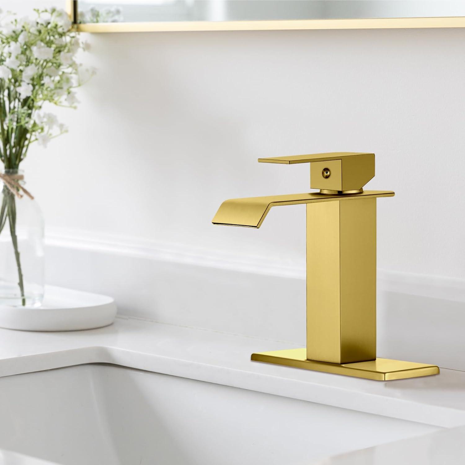 VIBRANTBATH 1 Single-handle Bathroom Faucet with Drain Assembly 6004-N-SS-3