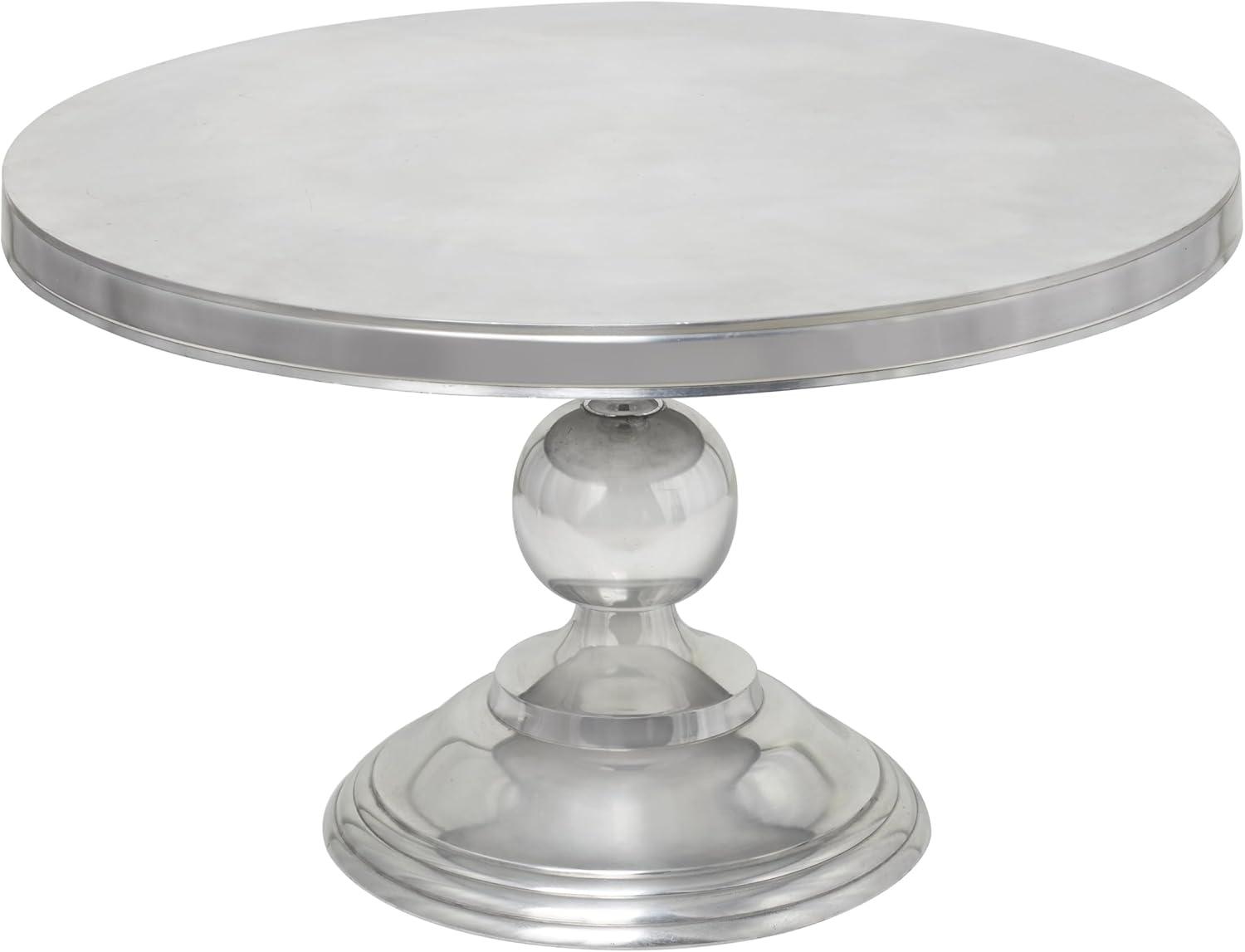 Traditional Aluminum Coffee Table Silver - Olivia & May