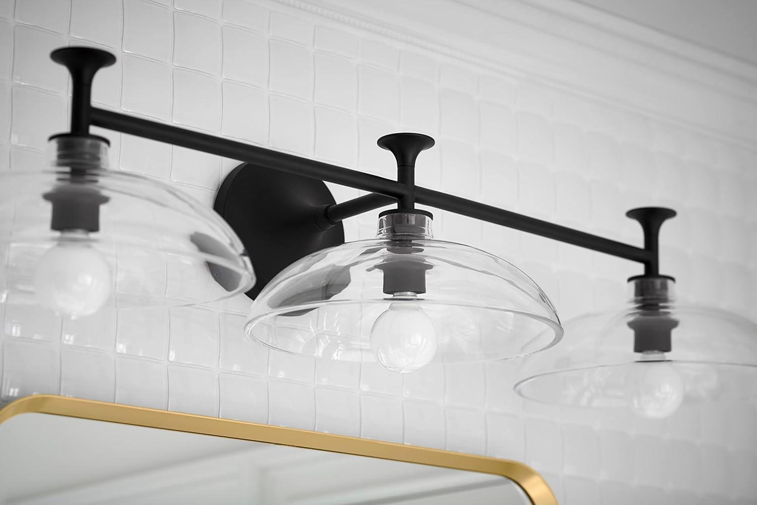 Tone 3 Light Indoor Bathroom Vanity Light Fixture, UL Listed
