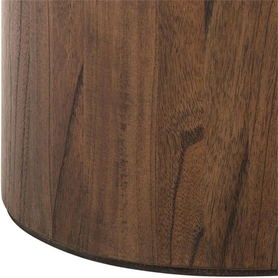 Devin Round Coffee Table - Dark Oak - Safavieh