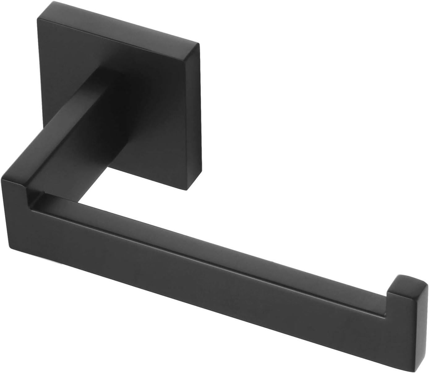 KOKOSIRI Black Toilet Paper Holders Bathroom Toilet Paper Roll Holder SUS304 Stainless Steel Contemporary Wall Mounted Matte Black B2003BK