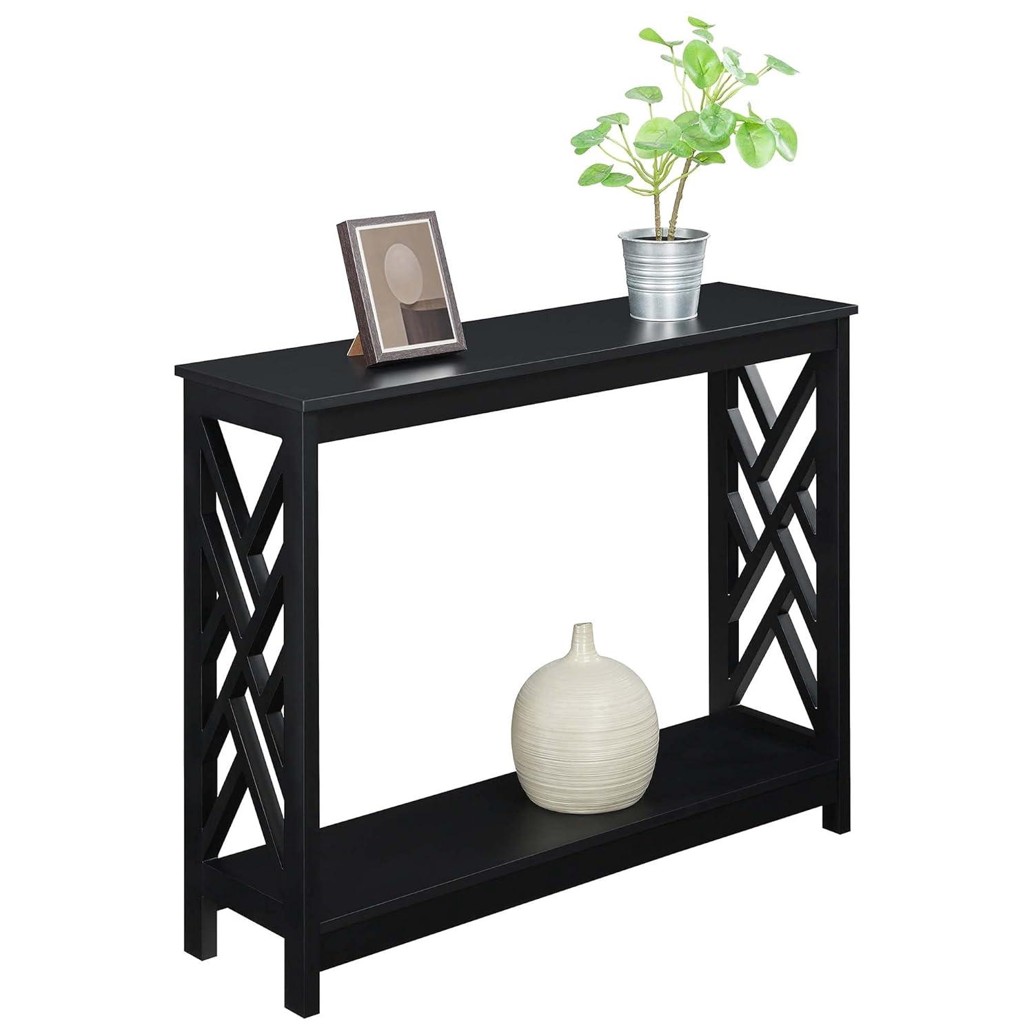 Convenience Concepts Titan Console Table with Shelf, Multiple Finishes