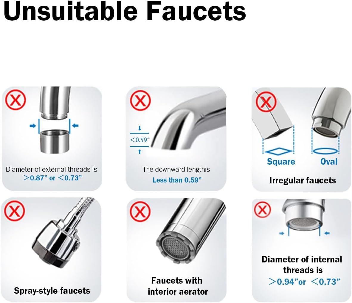 Frizzlife DS99 Dual Countertop Water Filter System, 8-Stage Stainless Steel Faucet Water Filtration System