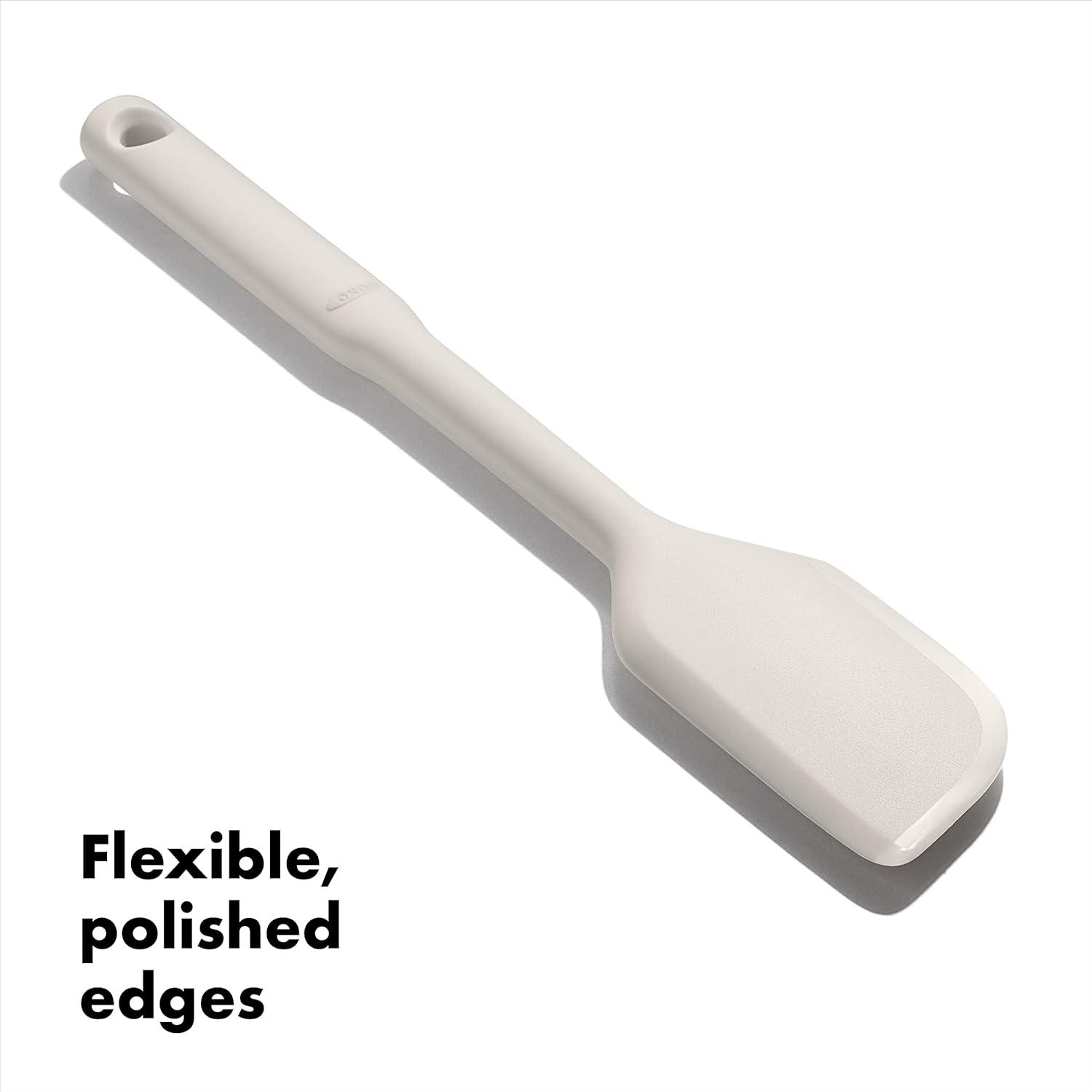 Oat White Silicone Everyday Spatula with Nylon Core