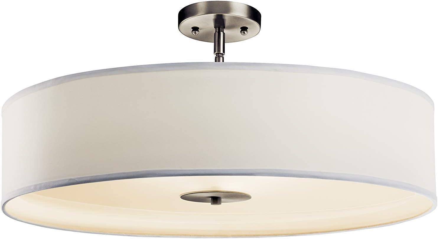 24" 3 Light Convertible Pendant Brushed Nickel