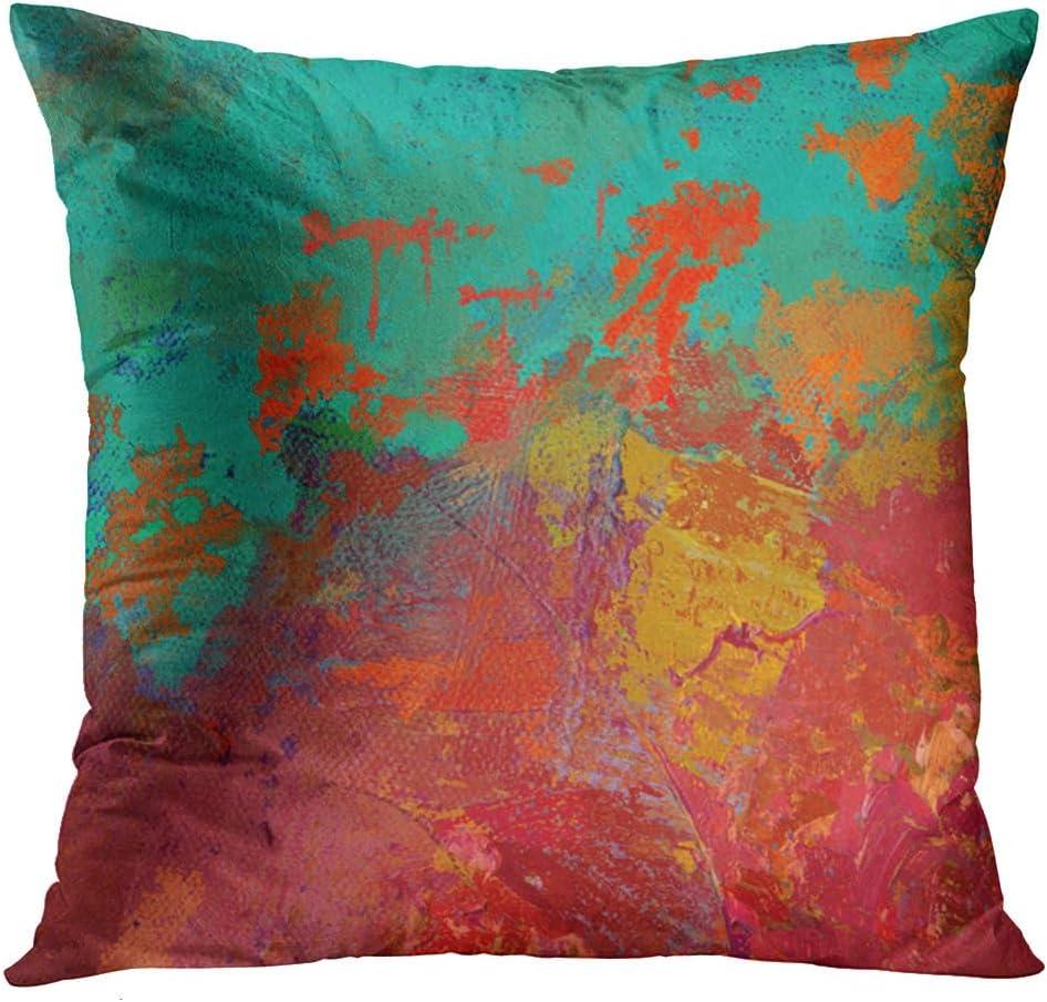 Abstract Multicolor Polyester Standard/Queen Pillowcase Set