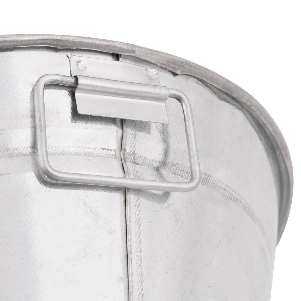 Silver Galvanized Steel Round Tub with Handles