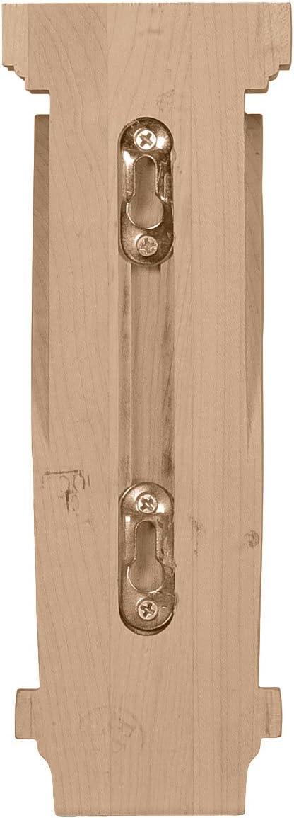 Scroll Rubberwood Corbel 3.25"W x 5"D x 9"H