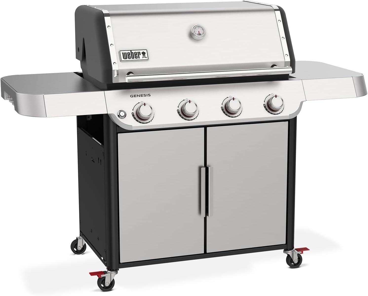 Weber Genesis S-415 4 Burner Liquid Propane Grill Stainless Steel