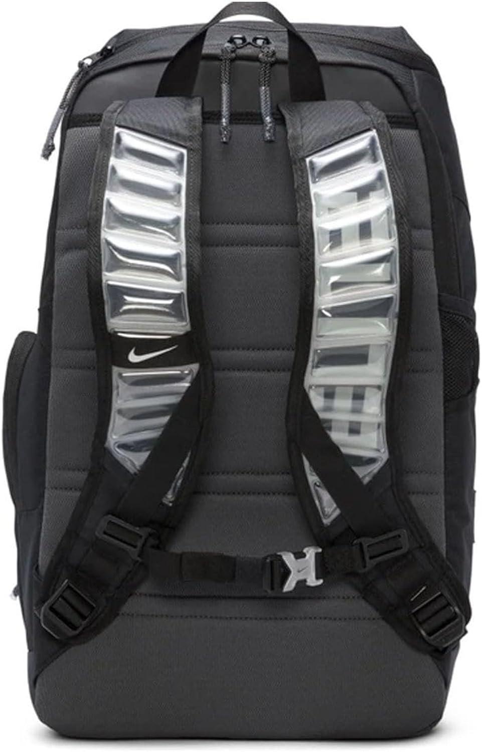 Nike Men's Hoops Elite Backpack, Black Anthracite and Metallic Silver