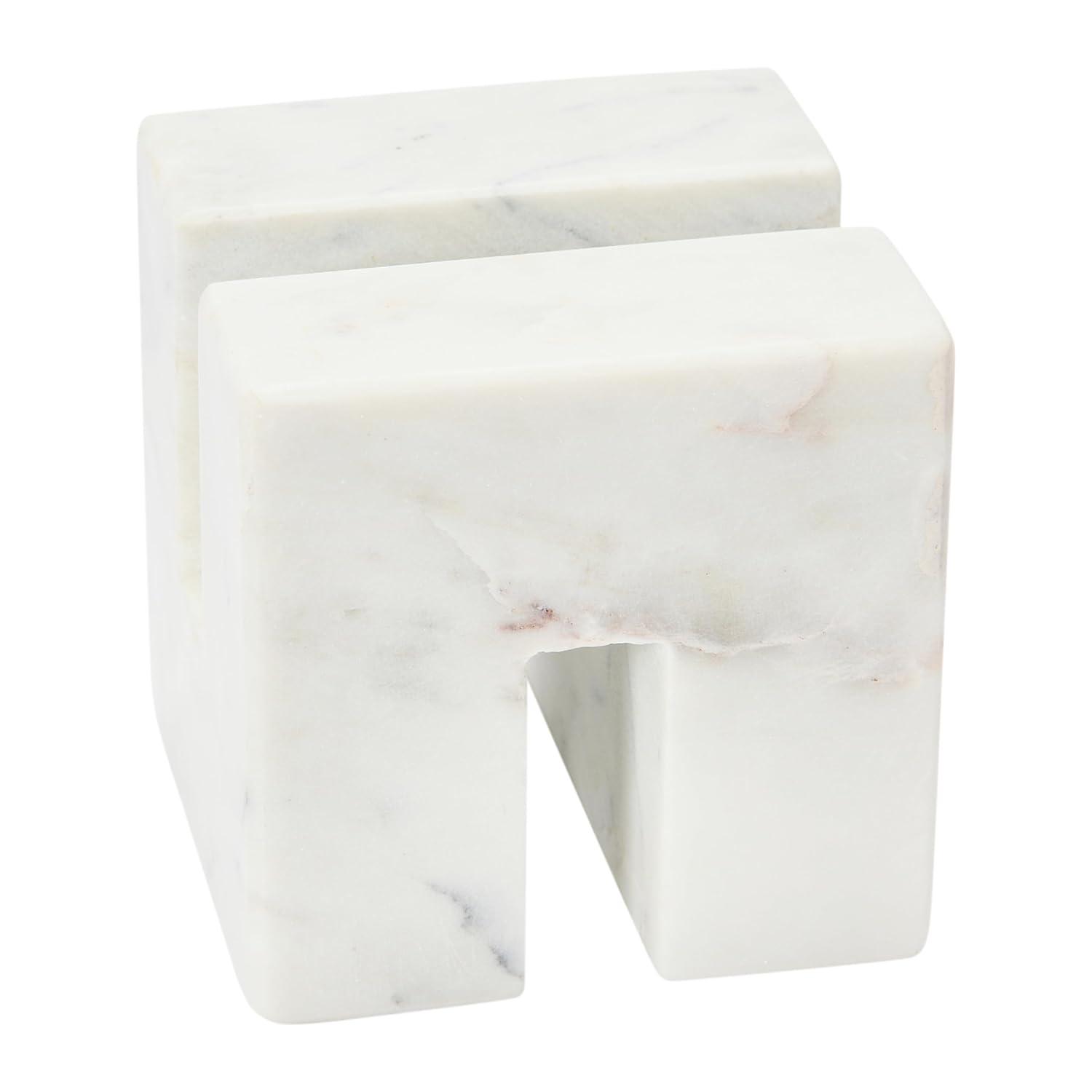 Storied Home Contemporary Marble Cookbook Stand