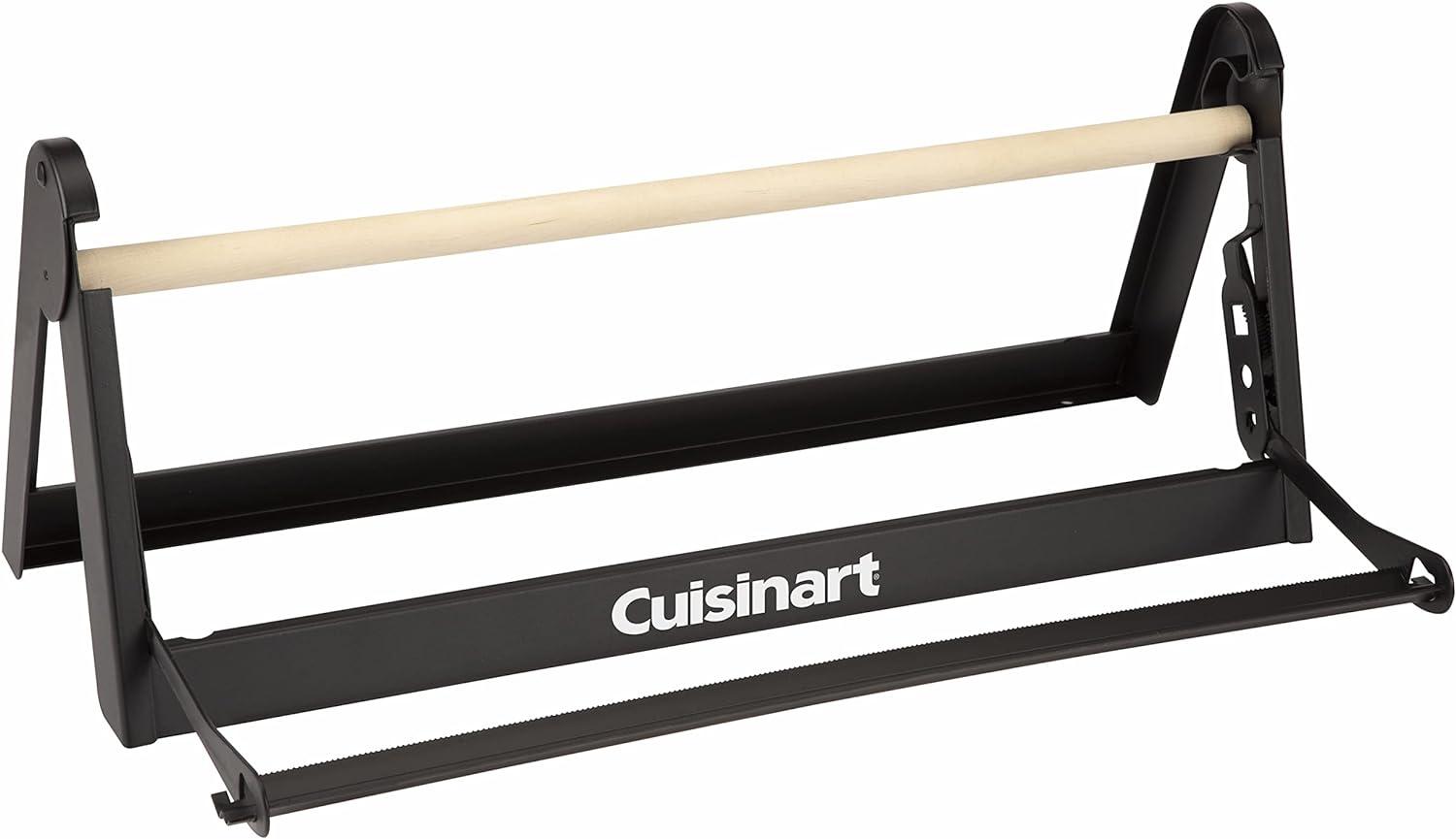 Black Aluminum Butcher Paper Holder with Cutter Dispenser