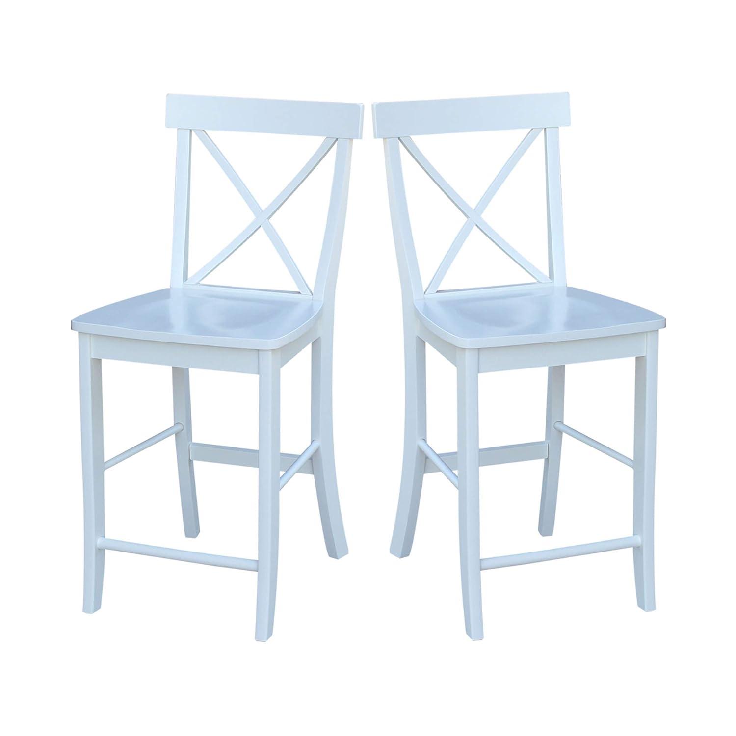 International Concepts X-Back Counter Height Stool - 24" Seat Height