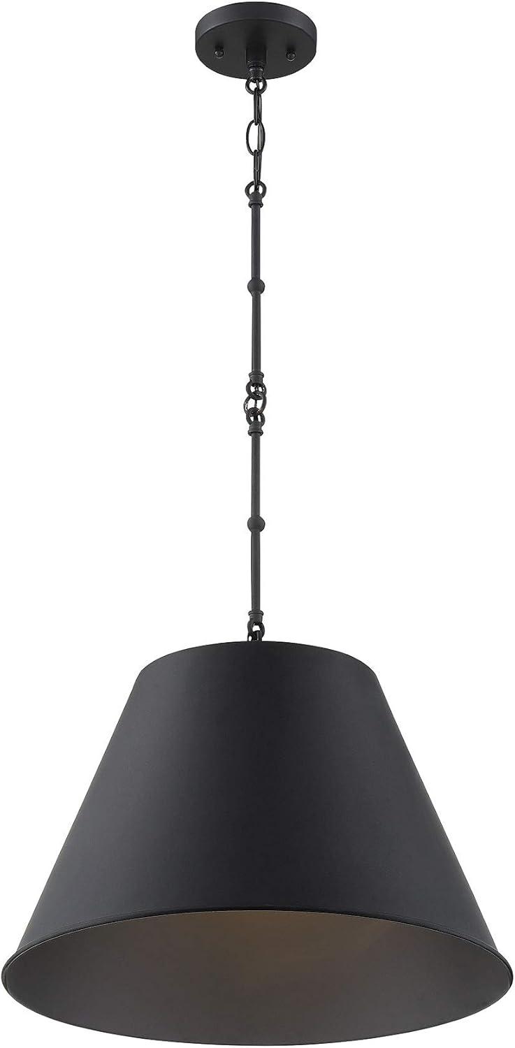 Savoy House 7-132-1-89 Alden 1 Light Black Pendant (12" W x 9"H)