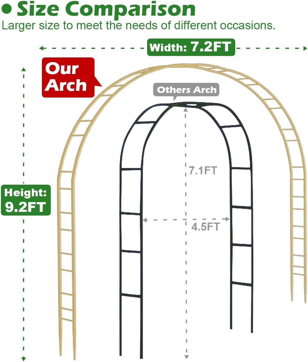 Garden Arch 7.2 Feet Wide By 9.2 Feet High