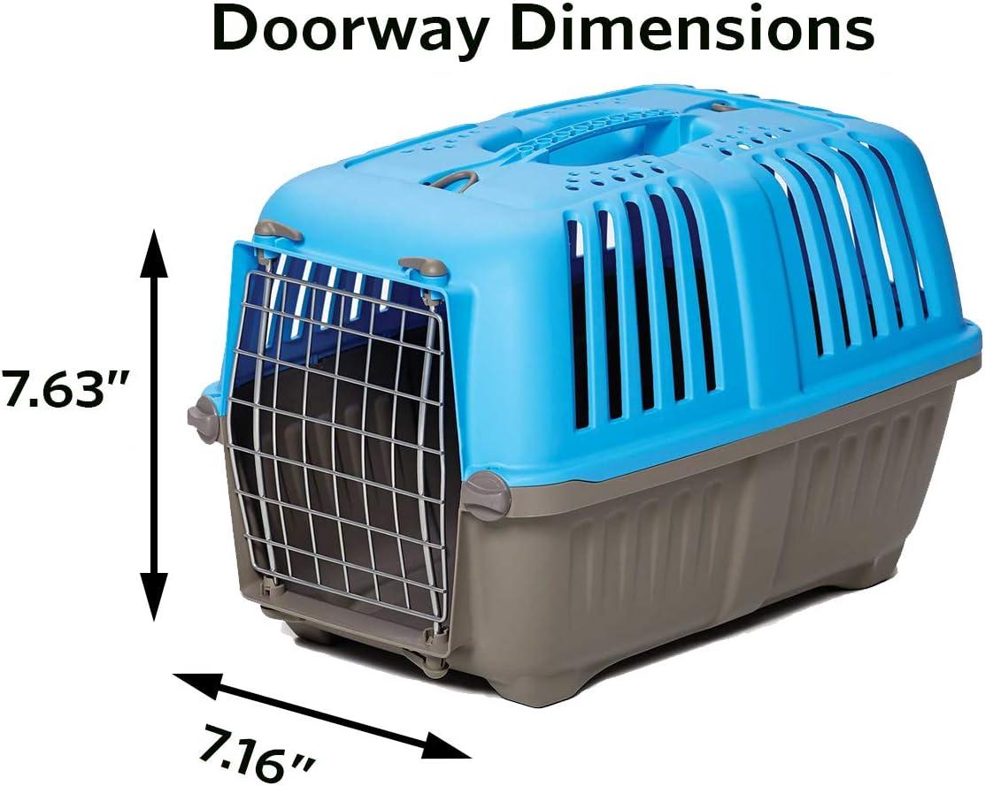 MidWest Homes for Pets 19 inch Spree Travel Pet Carrier for Dog or Cat with Steel Door, Blue
