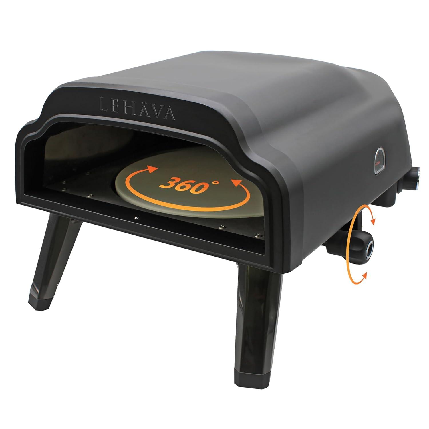 Flame King Flame King LEHAVA 14-inch Portable Outdoor Propane Pizza Oven for Camping and Outdoor Cooking
