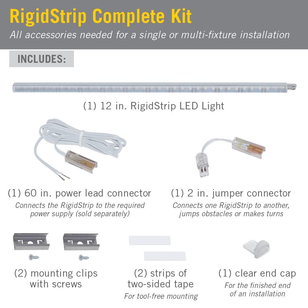 RigidStrip 12 in. Linkable LED Light - 3000K, 24V