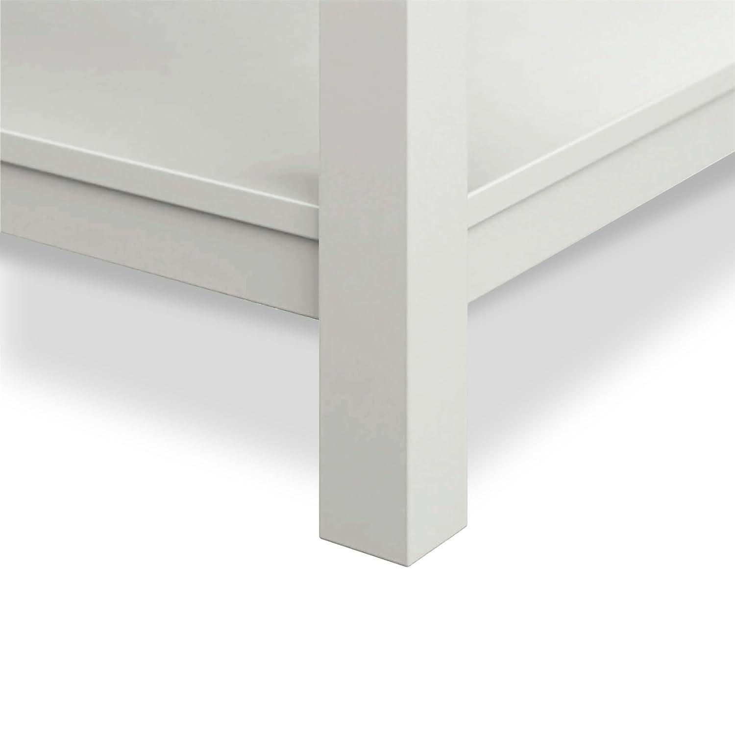 Furniture of America Freya 37" White Single Bathroom Vanity with White Carrera Marble Top and Undermount Sink