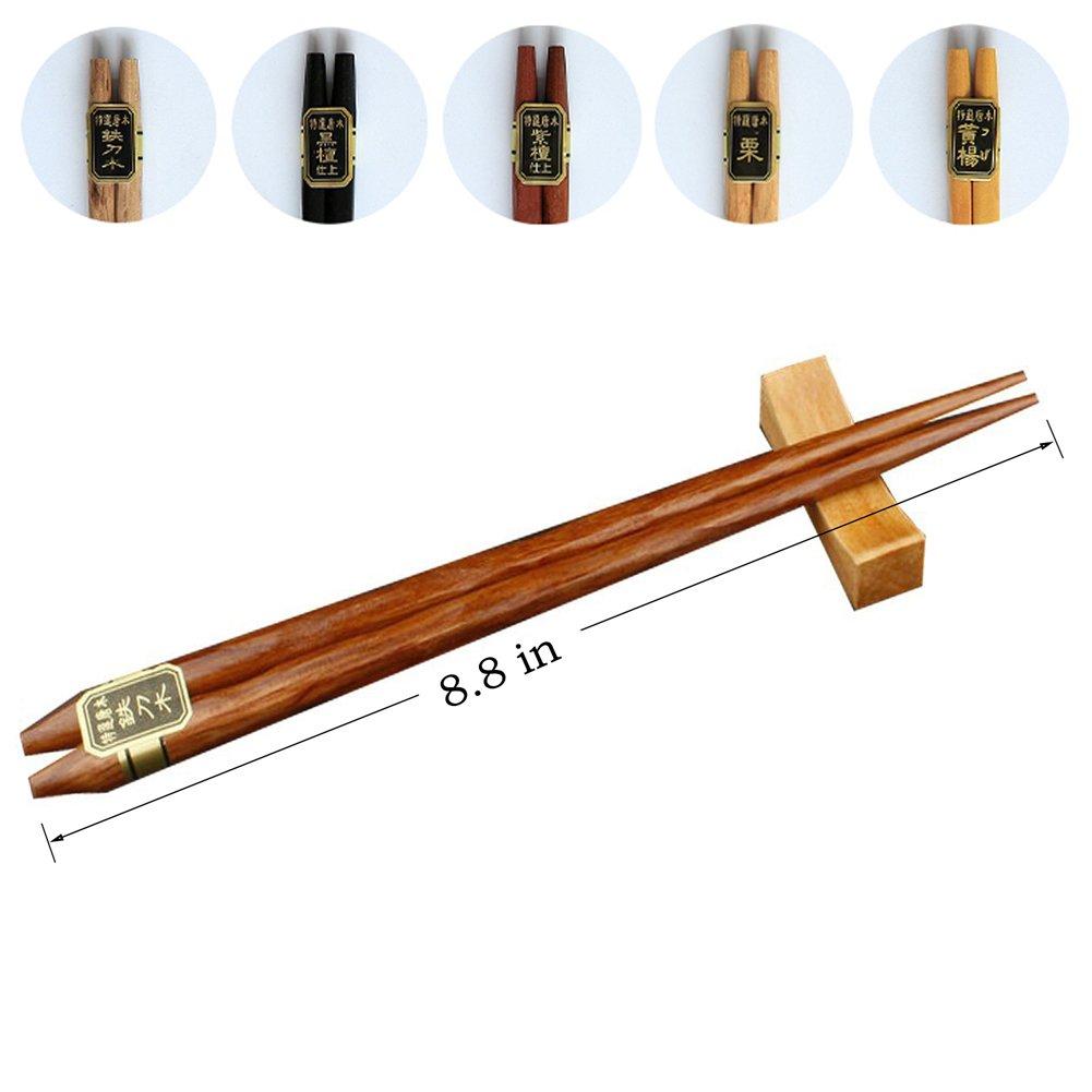 Clearance! Jklop Reusable Chopsticks Japanese Natural Wooden Classic Style Pairs Lightweight Hand Carved Sticks 8.8 Inch 22.5Cm Gift Set Tableware Kitchen Gadgets Khaki Wood Best Sale!