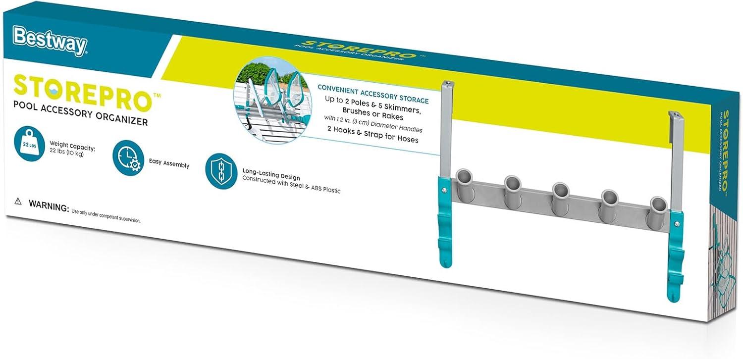 Bestway Bestway Flowclear StorePro Swimming Pool Wall Accessory and Equipment Organizer