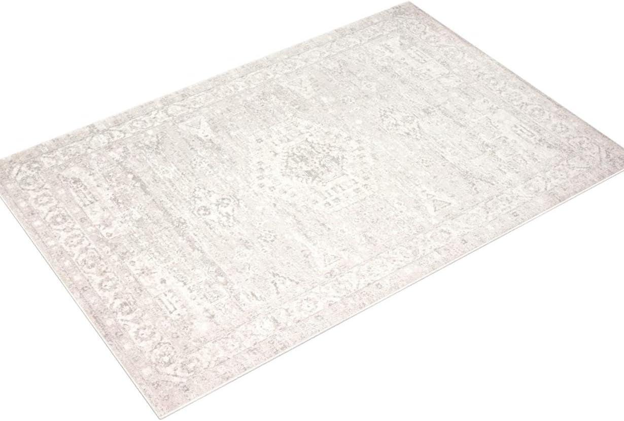 Loloi II Odette Silver / Ivory 5'-3" x 7'-9" Area Rug