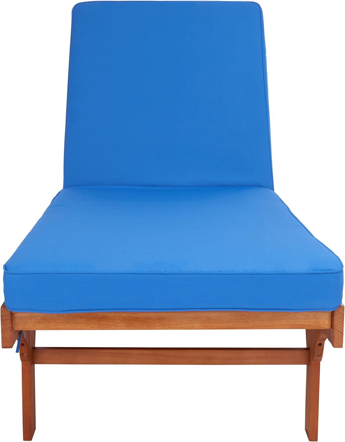 Newport Chaise Lounge Chair With Side Table  - Safavieh