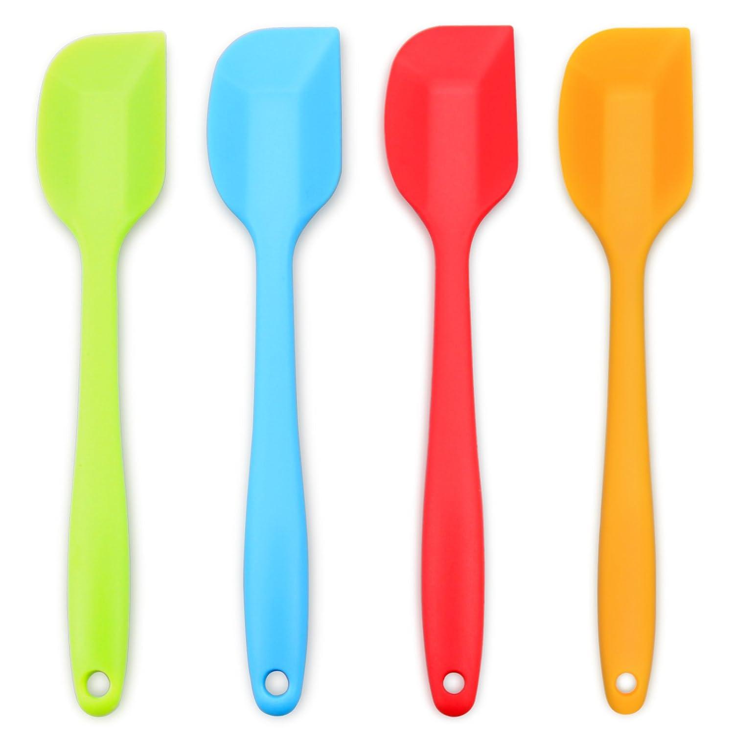 Multicolor Silicone 4-Piece Heat-Resistant Spatula Set