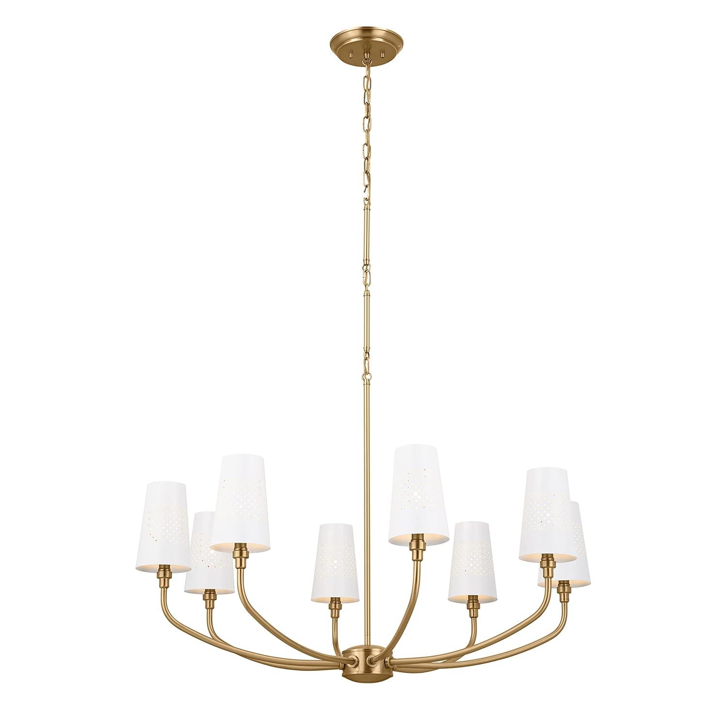 Kichler Lighting Adeena 8 - Light Chandelier in  Brushed Natural Brass