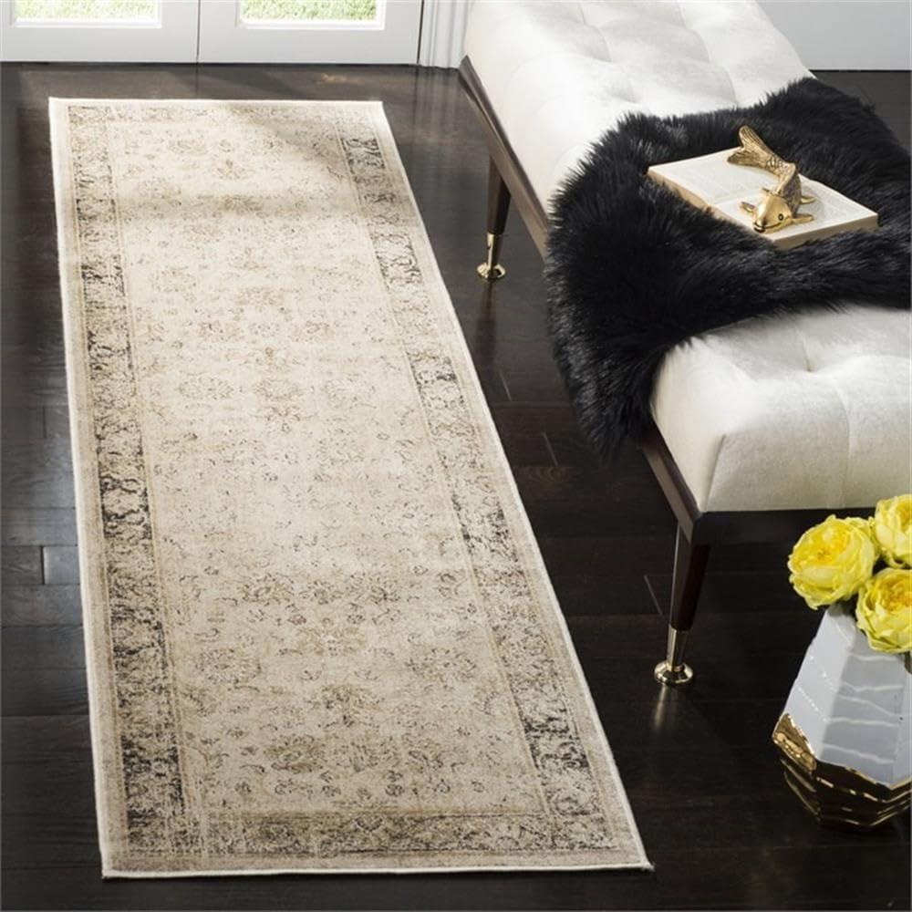 Vintage VTG117 Power Loomed Runner Rug - Stone - 2'2"x16' - Safavieh.