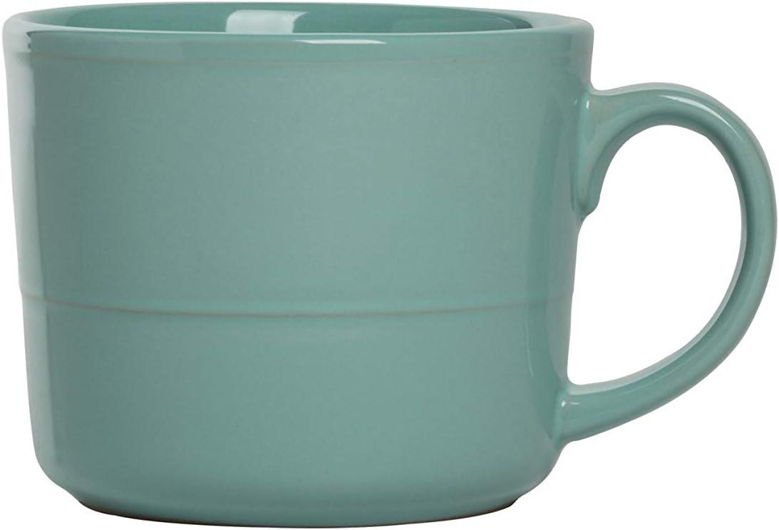 Seafoam Ceramic 16-Piece Dinnerware Set with Glossy Finish