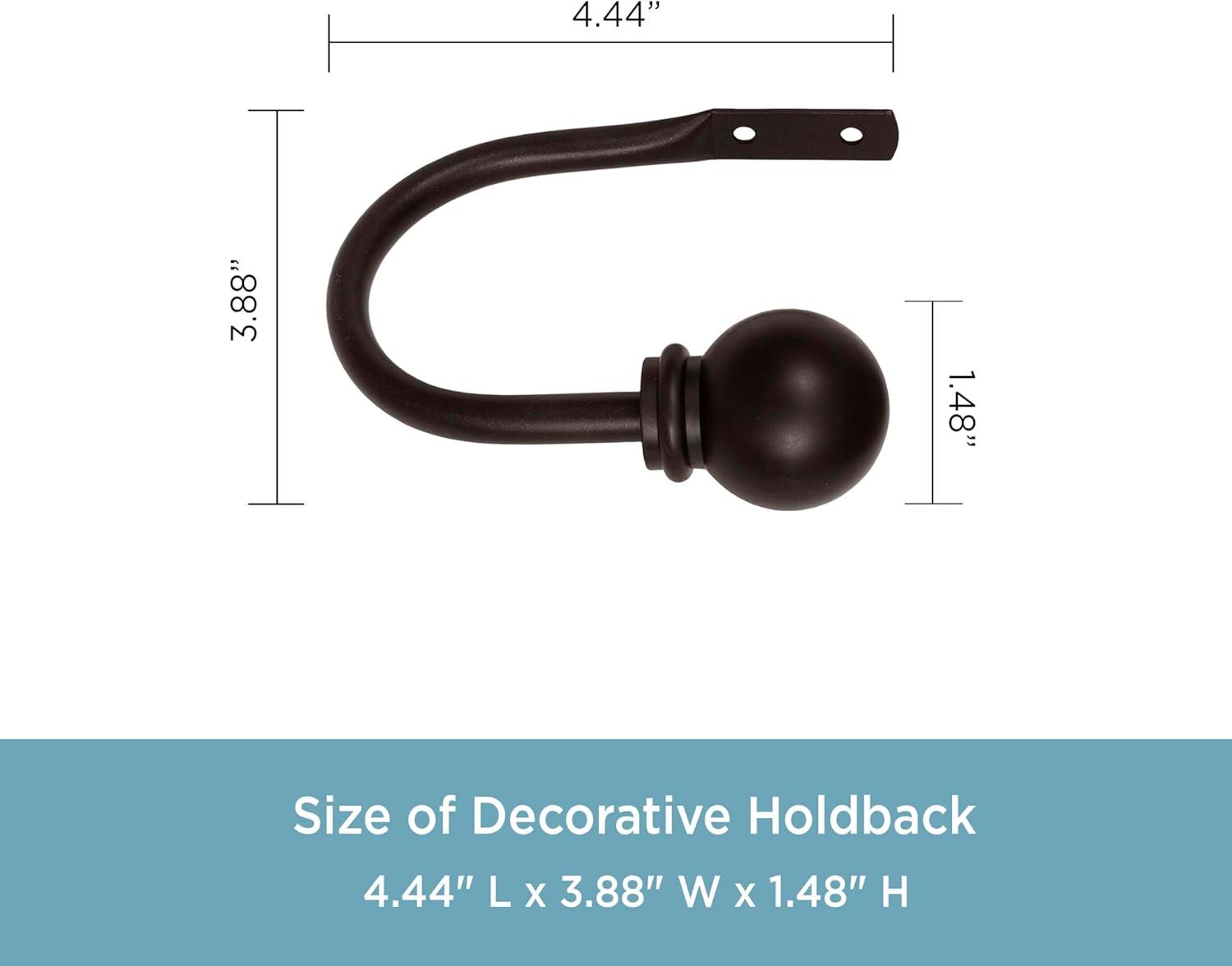 Kenney Kenney Decorative Ball Holdbacks For Curtains And Drapes (Set of 2)