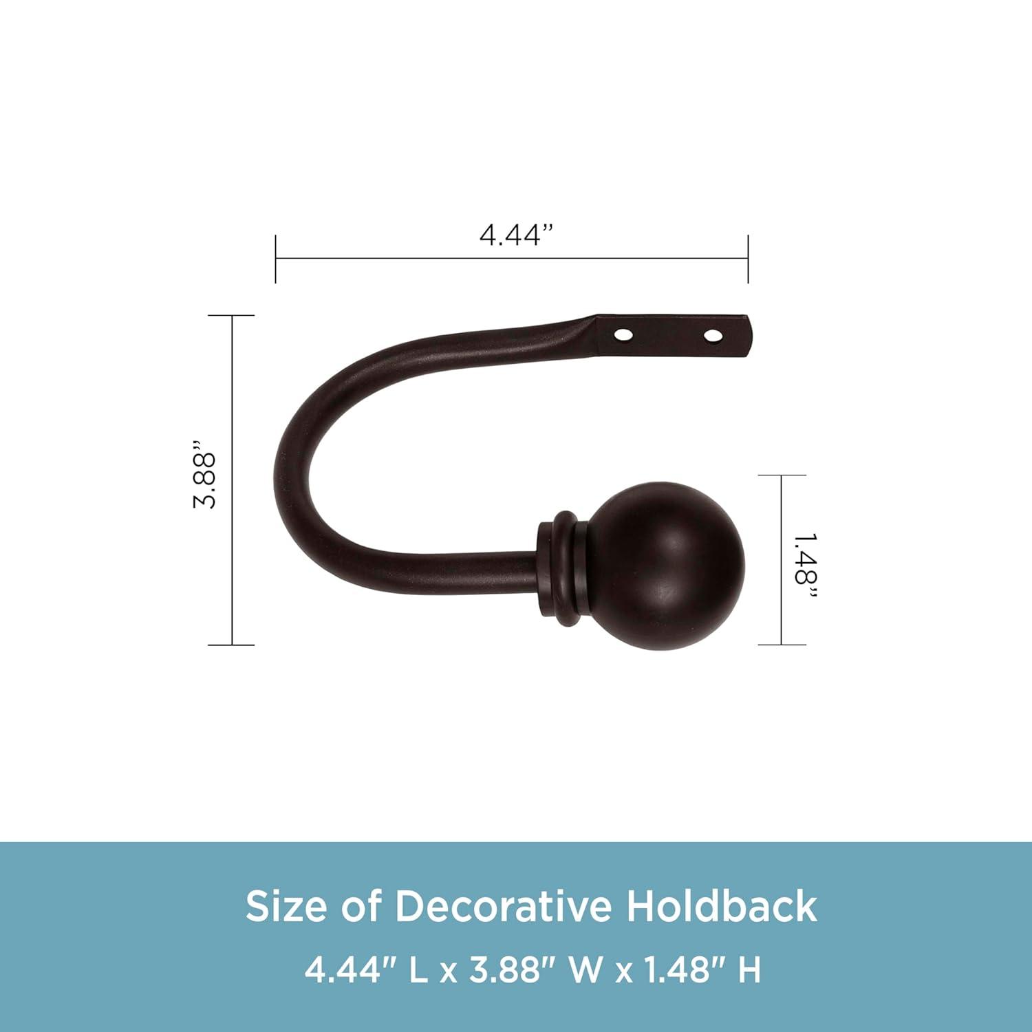 Kenney Kenney Decorative Ball Holdbacks For Curtains And Drapes (Set of 2)