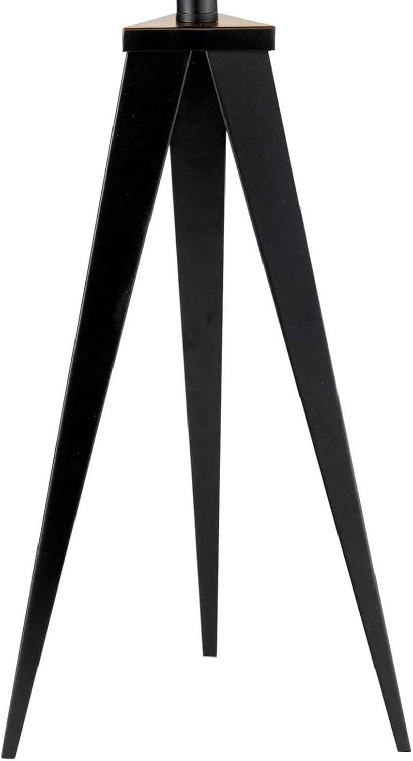 Adesso Director Table Lamp Black: Modern Cotton Shade, Metal Body, UL Listed, No Assembly Required