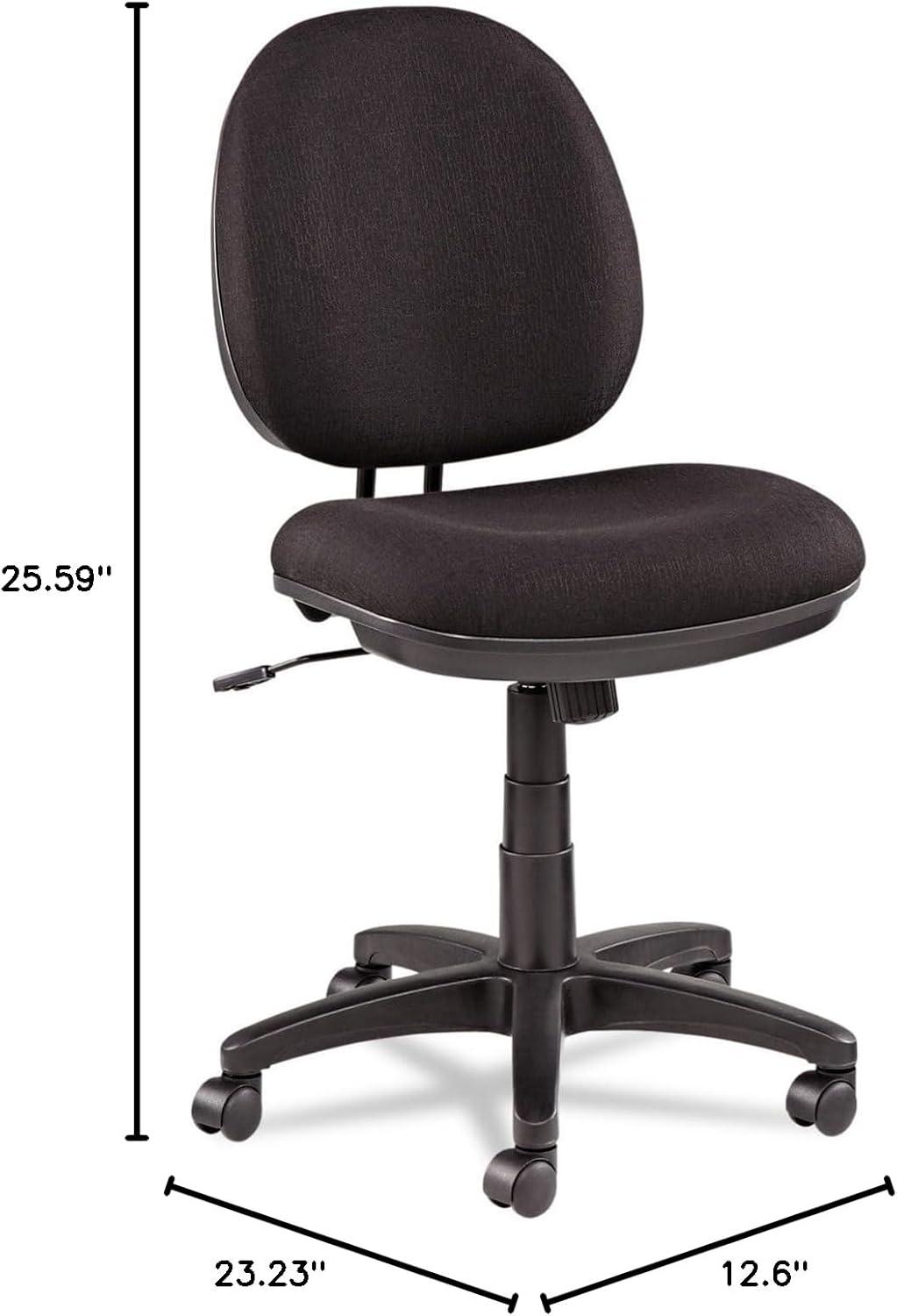 Alera Interval Series Swivel/Tilt Task Chair, Supports Up to 275 lb, 18.42" to 23.46" Seat Height, Black