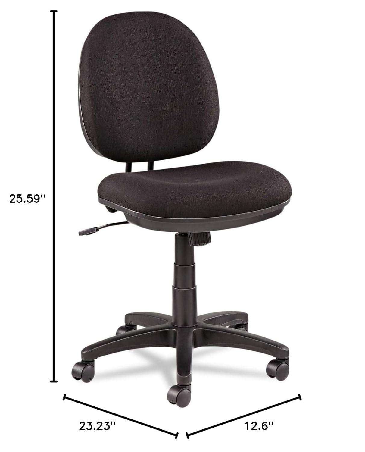Alera Interval Series Swivel/Tilt Task Chair, Supports Up to 275 lb, 18.42" to 23.46" Seat Height, Black