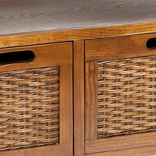 Joshua Media Console Table - Oak - Safavieh