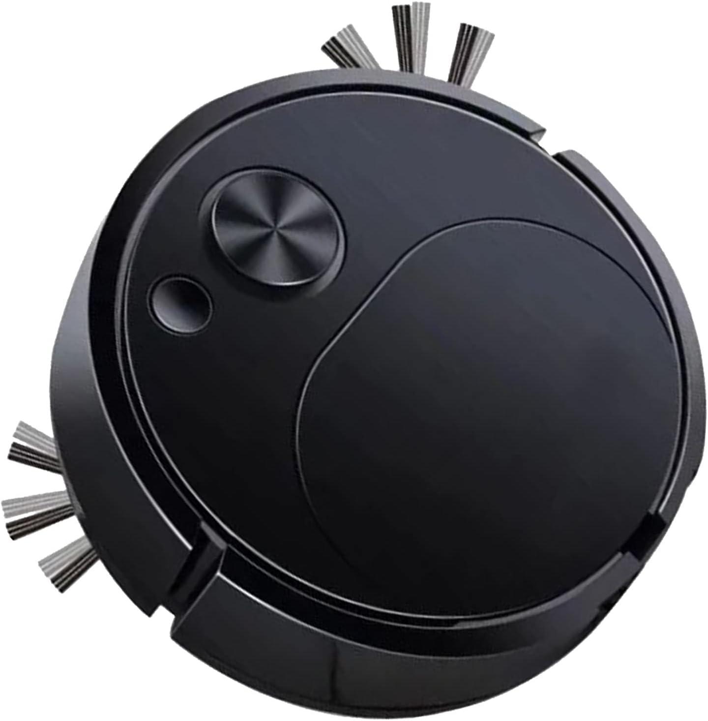 LACKUST 3-in-1 Smart Robot Vacuum Cleaner,Sweeping Robot Mop Suction Intelligent Three-in-one Cleaning Machine Lazy Vacuum Cleaner Home Appliances,Black