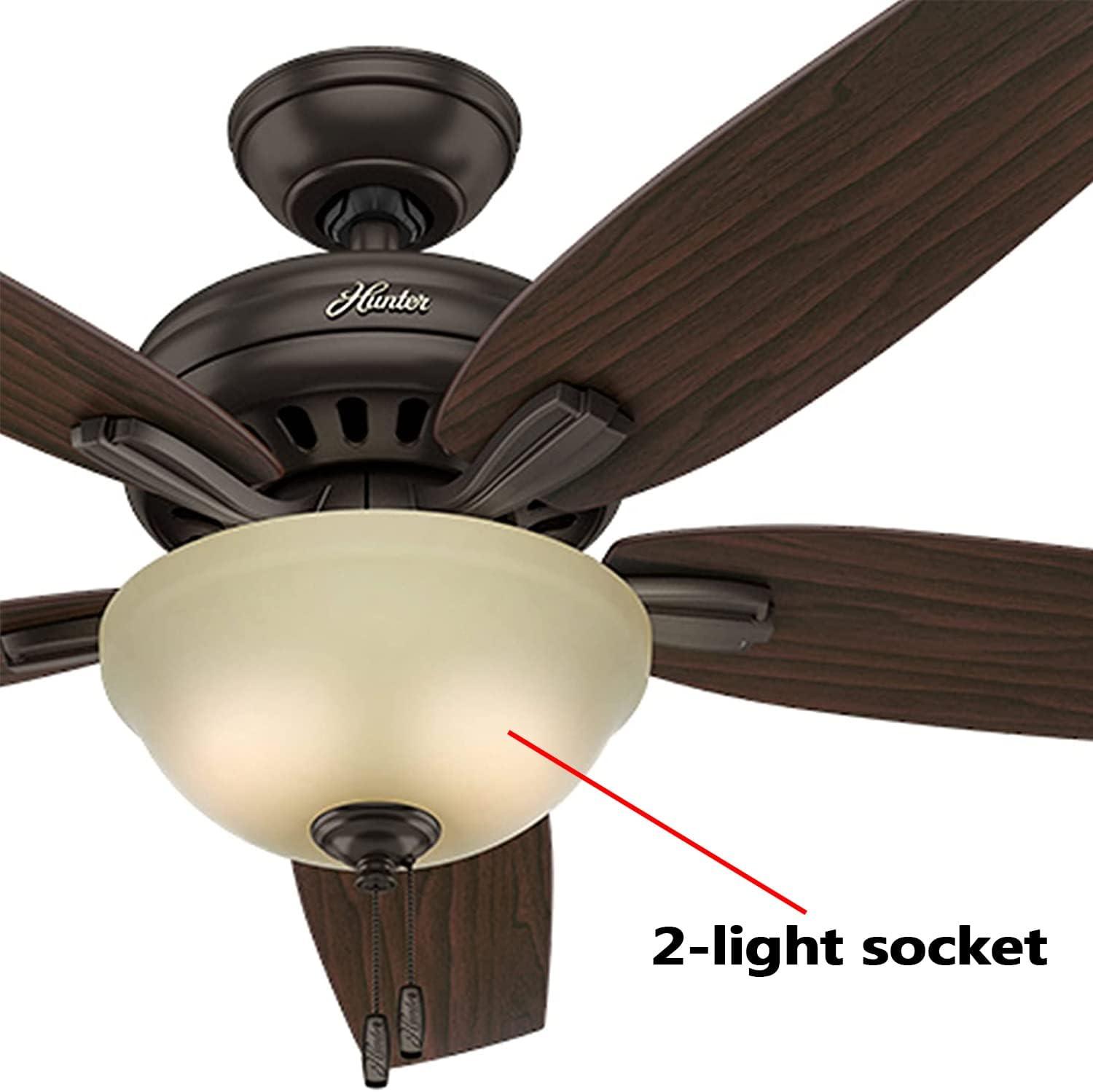 Zing Ear ZE-310D Ceiling Fan Light Replacement Parts, Fan Light Switch Pull Chain Switch for Lamp Holder Socket 660W-Brass