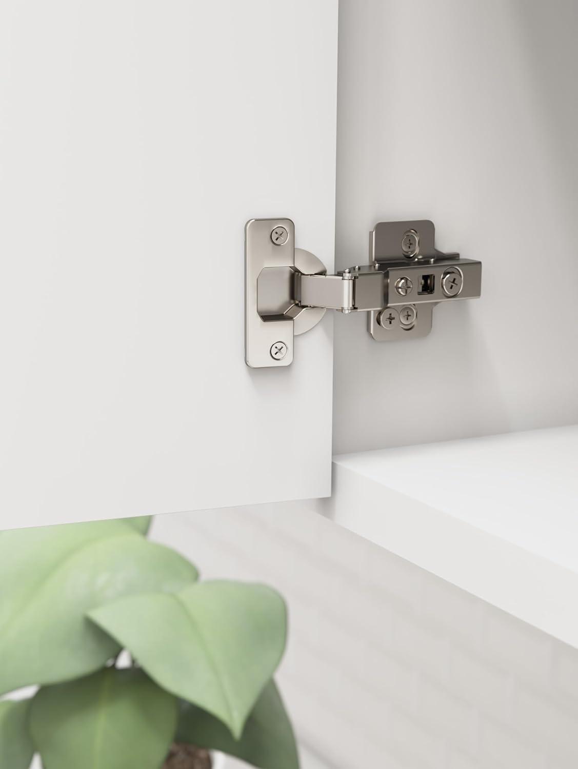 Half Overlay Frameless Soft Close Euro Concealed Cabinet Hinge - 1 Pair