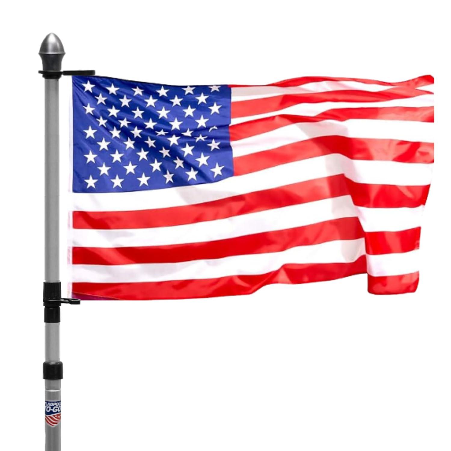 Flagpole-To-Go Aluminum Telescoping 9' Portable Flagpole
