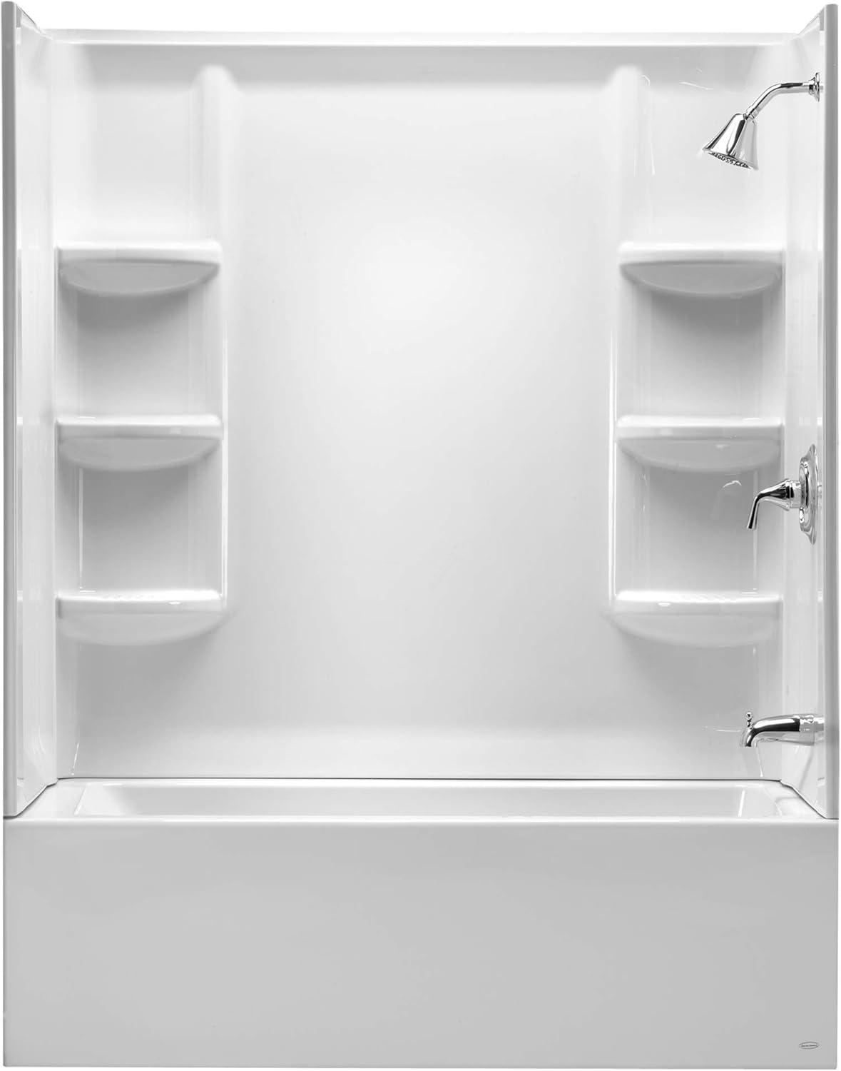 American Standard Studio 32'' W 60.94'' D 58'' H Direct To Stud Plastic Wall