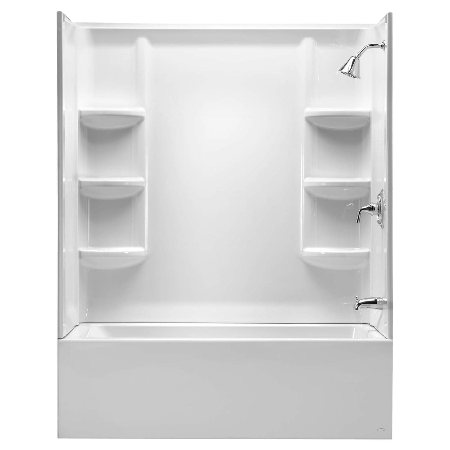 American Standard Studio 32'' W 60.94'' D 58'' H Direct To Stud Plastic Wall